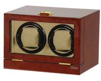 Picture of Double Watch Winder Burl Wood w/LCD Display w/Japanese Mabuch Motors