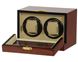 Picture of Double Watch Winder Burl Wood w/LCD Display w/Japanese Mabuch Motors