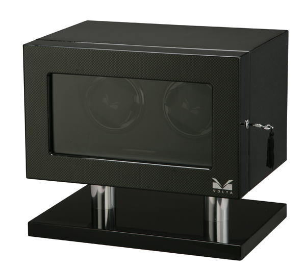 Watch Winders for Automatic Watches,VOLTA DOUBLE WATCH WINDER (Carbon