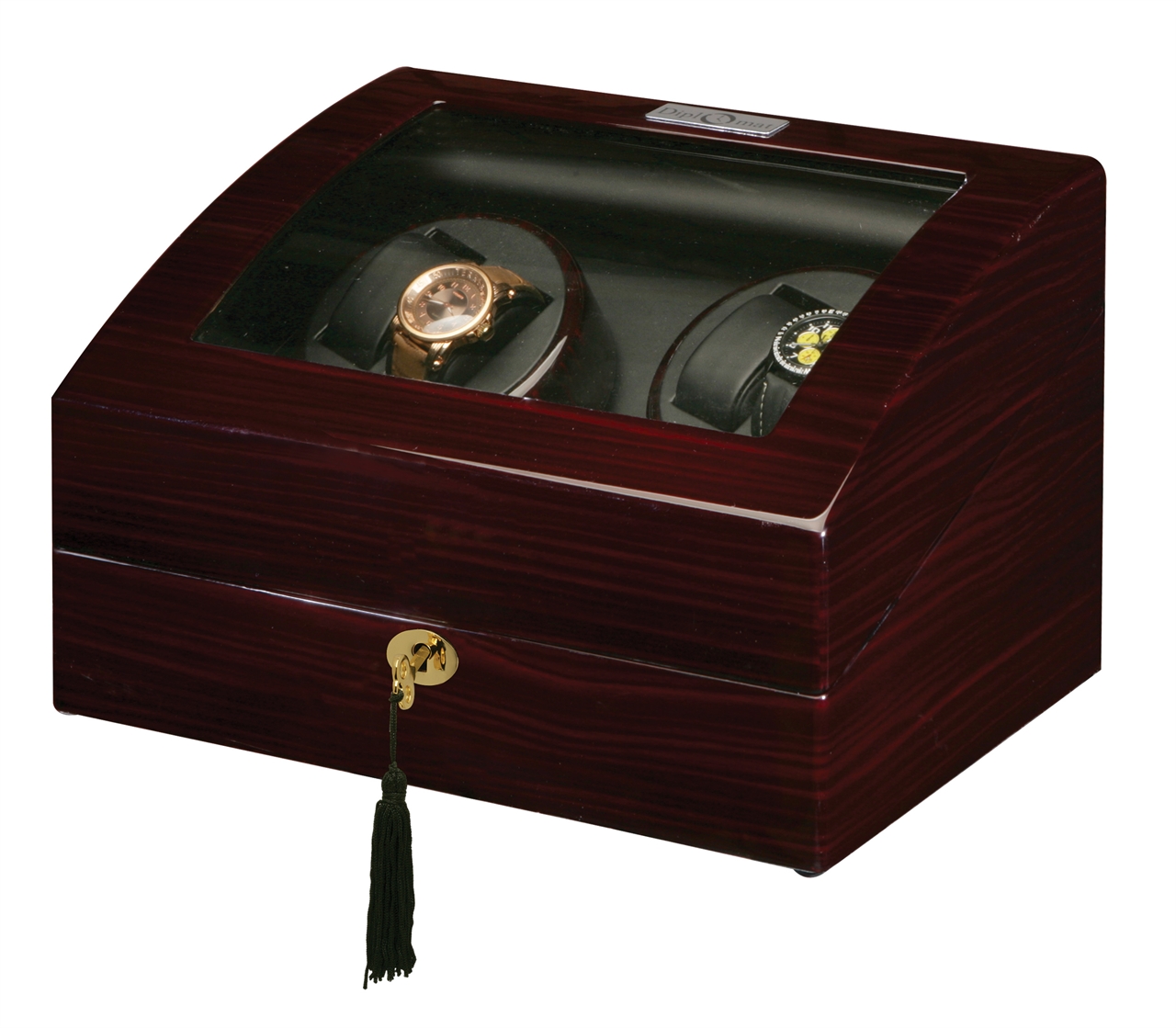 Watch Winders for Automatic Watches,Diplomat Estate Ebony Wood Quad
