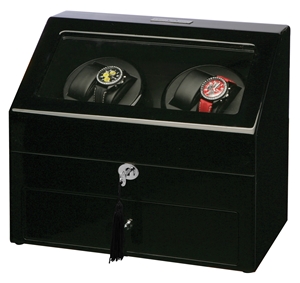 Picture of Diplomat Gothica Piano Black 4 Watch Winder