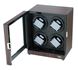 Four Watch Winder Ebony Wood w/LCD Dispaly