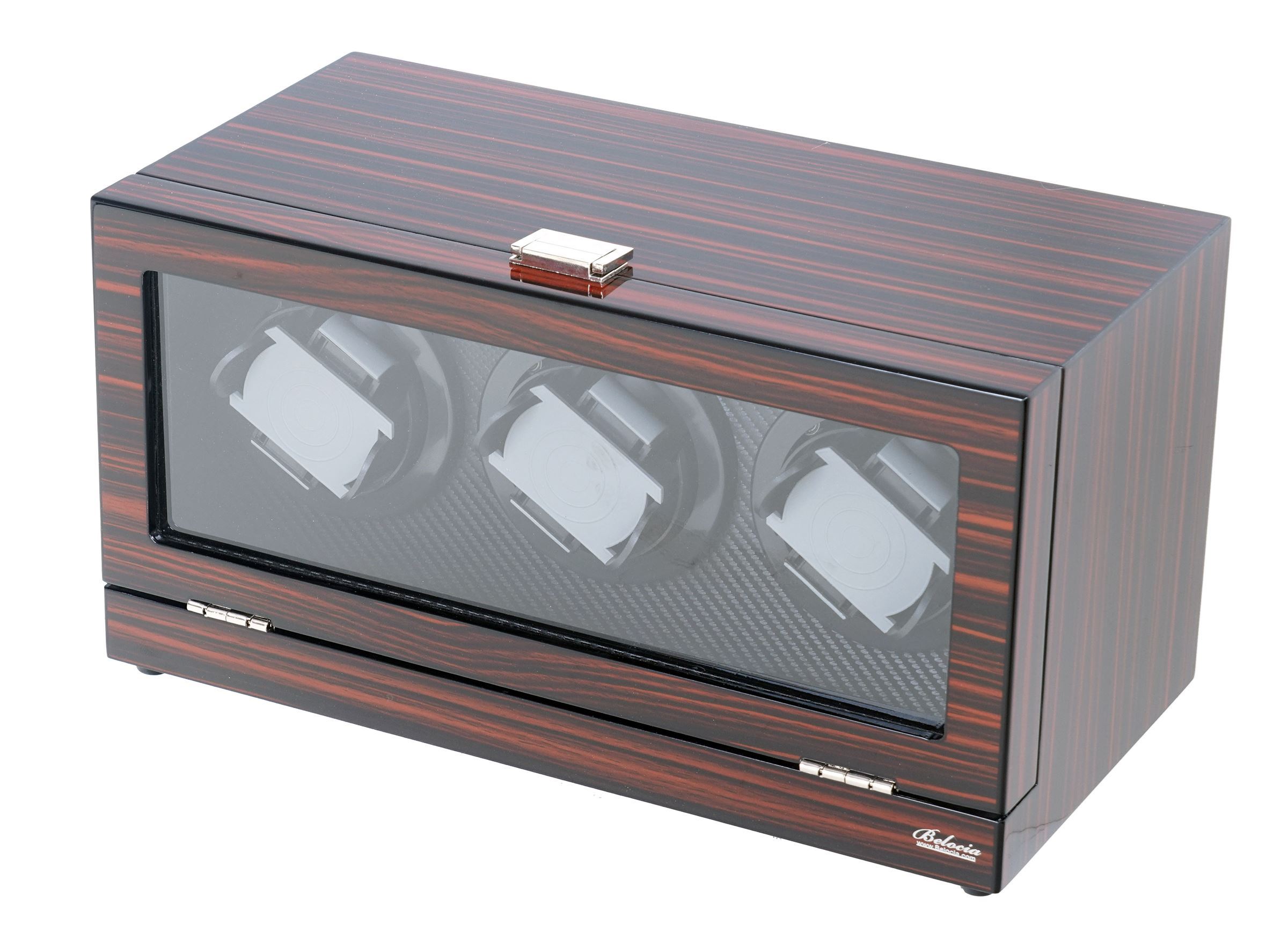 Watch Winders for Automatic Watches,Triple Watch Winder Ebony Wood w