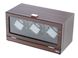 Triple Watch Winder Ebony Wood w/LCD Dispaly w/Japanese Mabouchi Motors 