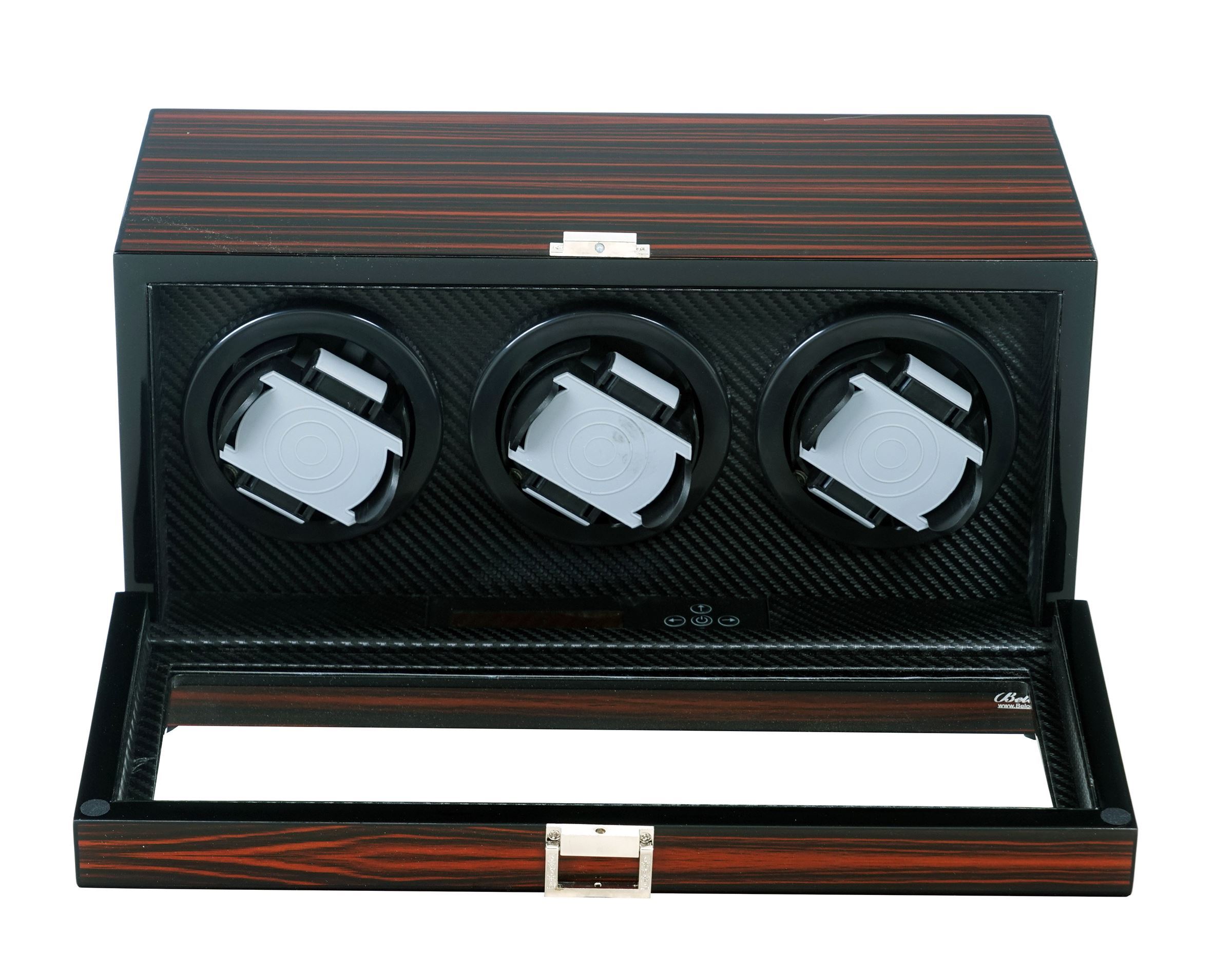 Watch Winders for Automatic Watches,Triple Watch Winder Ebony Wood w