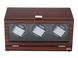 Triple Watch Winder Ebony Wood w/LCD Dispaly w/Japanese Mabouchi Motors 