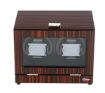 Double Watch Winder Ebony Wood w/LCD Dispaly w/Japanese Mabuch Motors 
