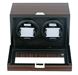 Double Watch Winder Ebony Wood w/LCD Dispaly w/Japanese Mabuch Motors 