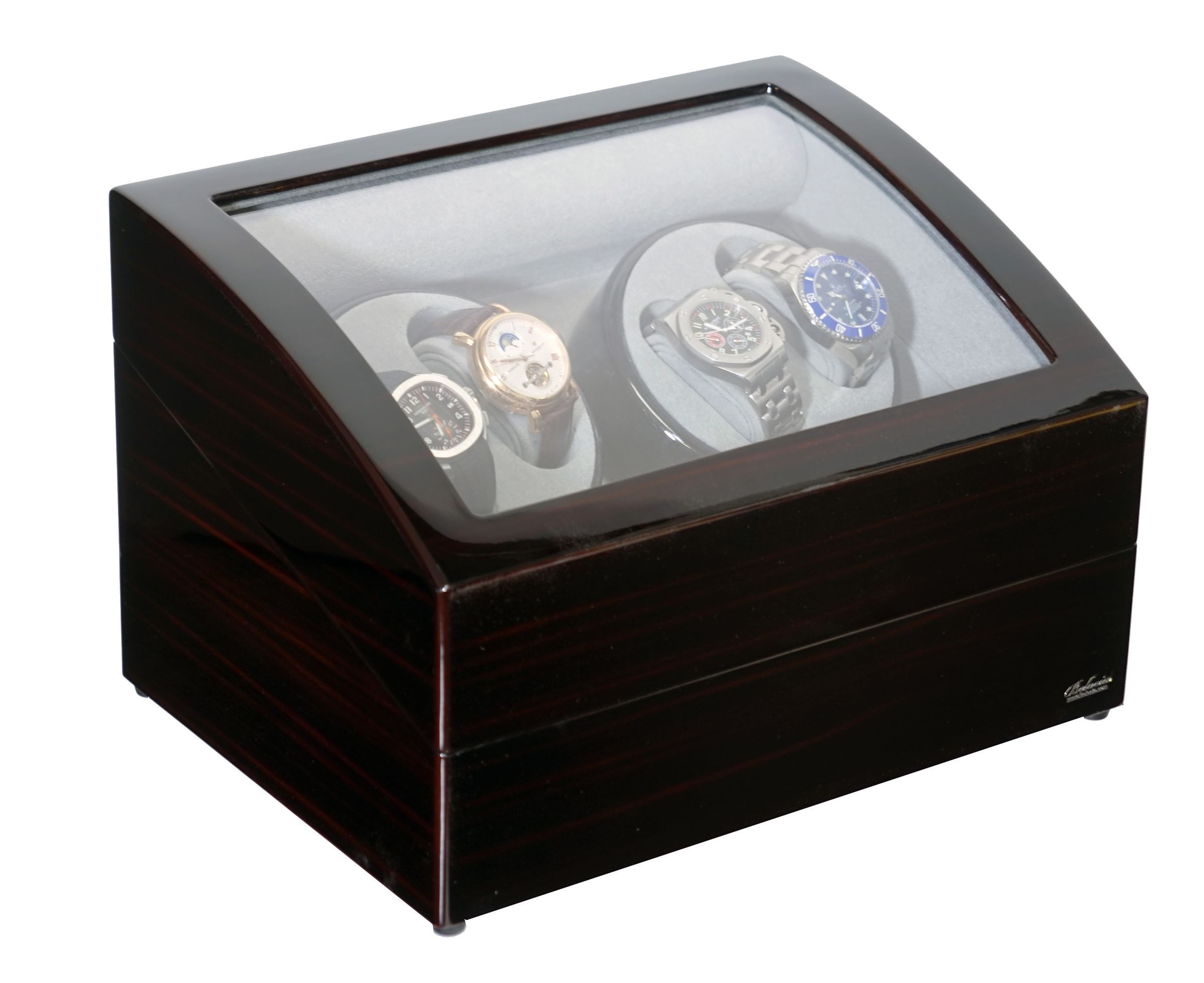 Watch Winders for Automatic Watches,Double Watch Winder Wood w/LCD