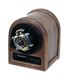 Handmade in USA walnut hardwood single watch winder, multiple TPD settings bidirectional rotation.