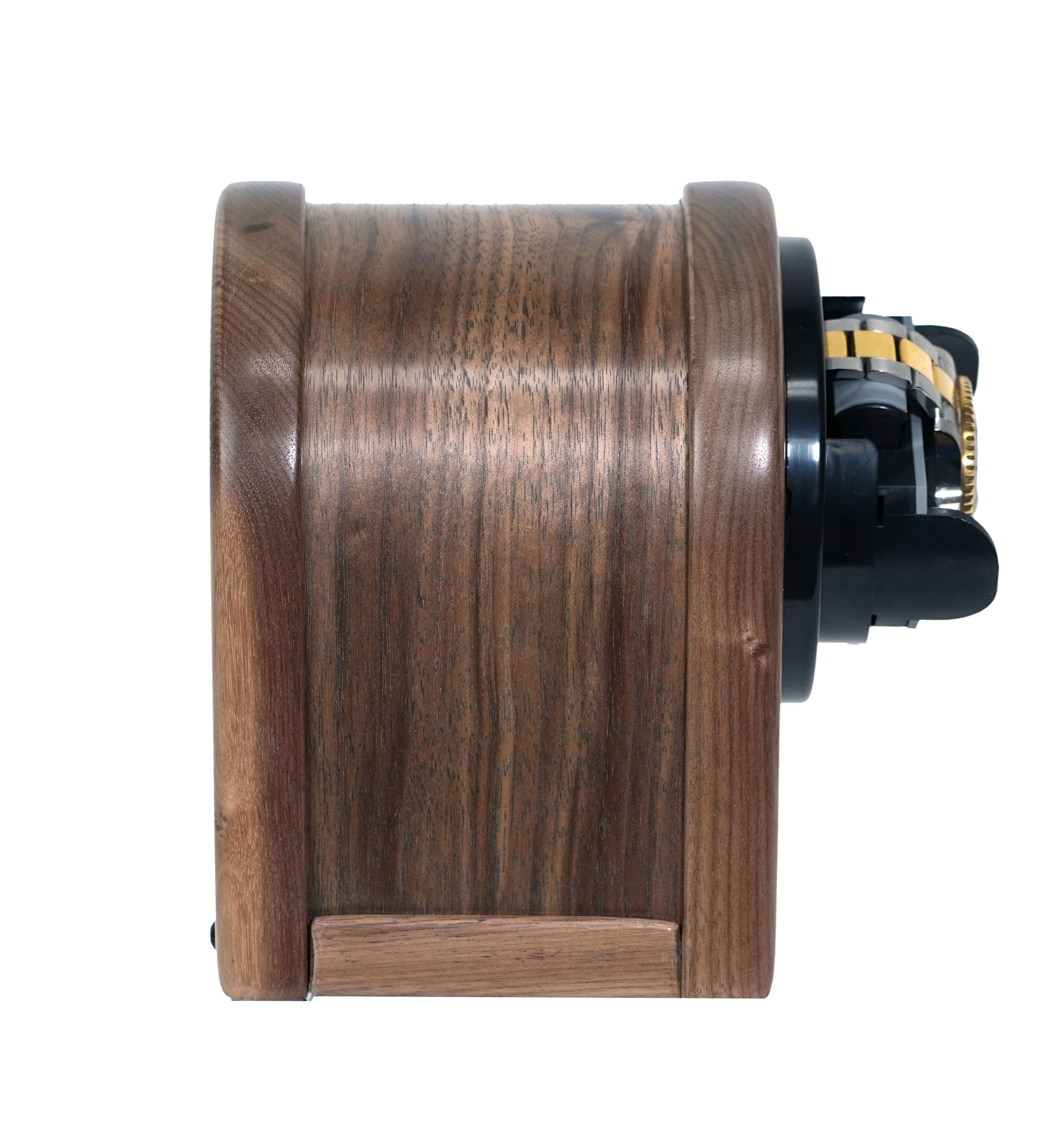 Watch Winders for Automatic Watches,Handmade in USA walnut hardwood