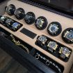 Custom made 6 watch winder drawer insert with 6 watch holders and jewelry tray.